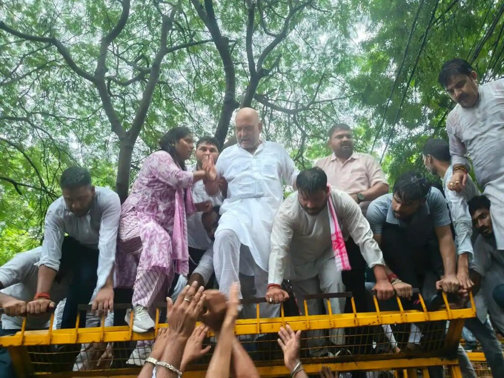 Ajay Rai Protest in Lucknow